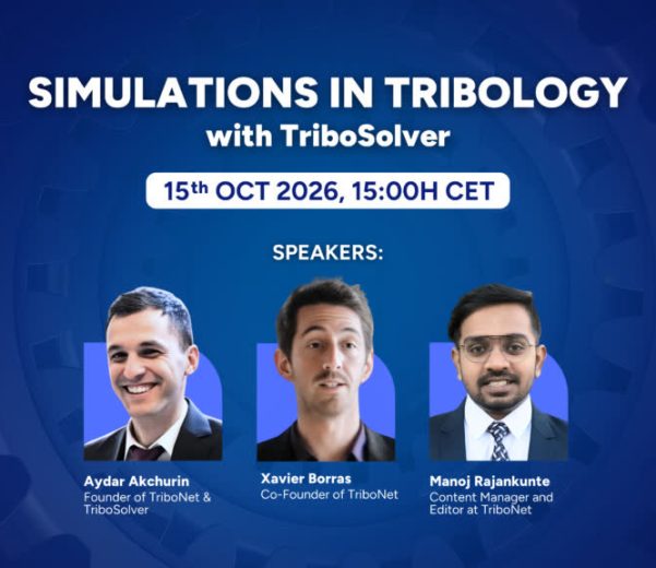 Simulations in Tribology with TriboSolver webinar