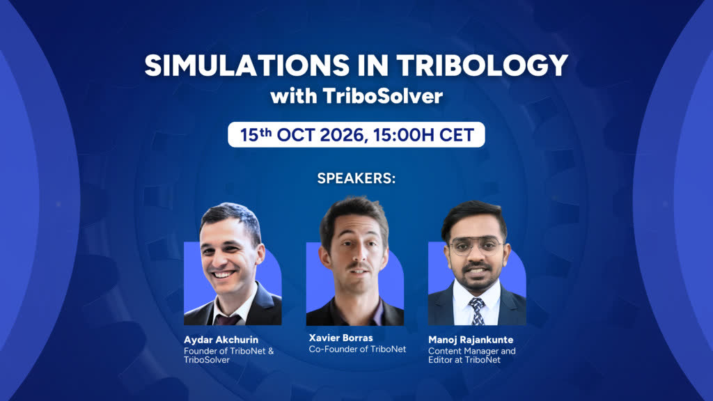Simulations in Tribology with TriboSolver webinar